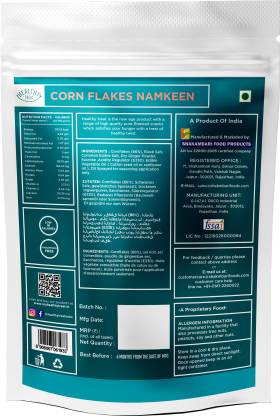 Healthy Treat Roasted Corn Flakes Namkeen - 100g
