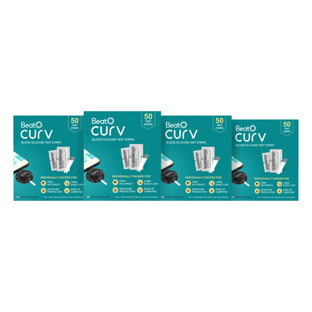 BeatO CURV - Blood Glucose Test Strips CURV Glucometer Strips