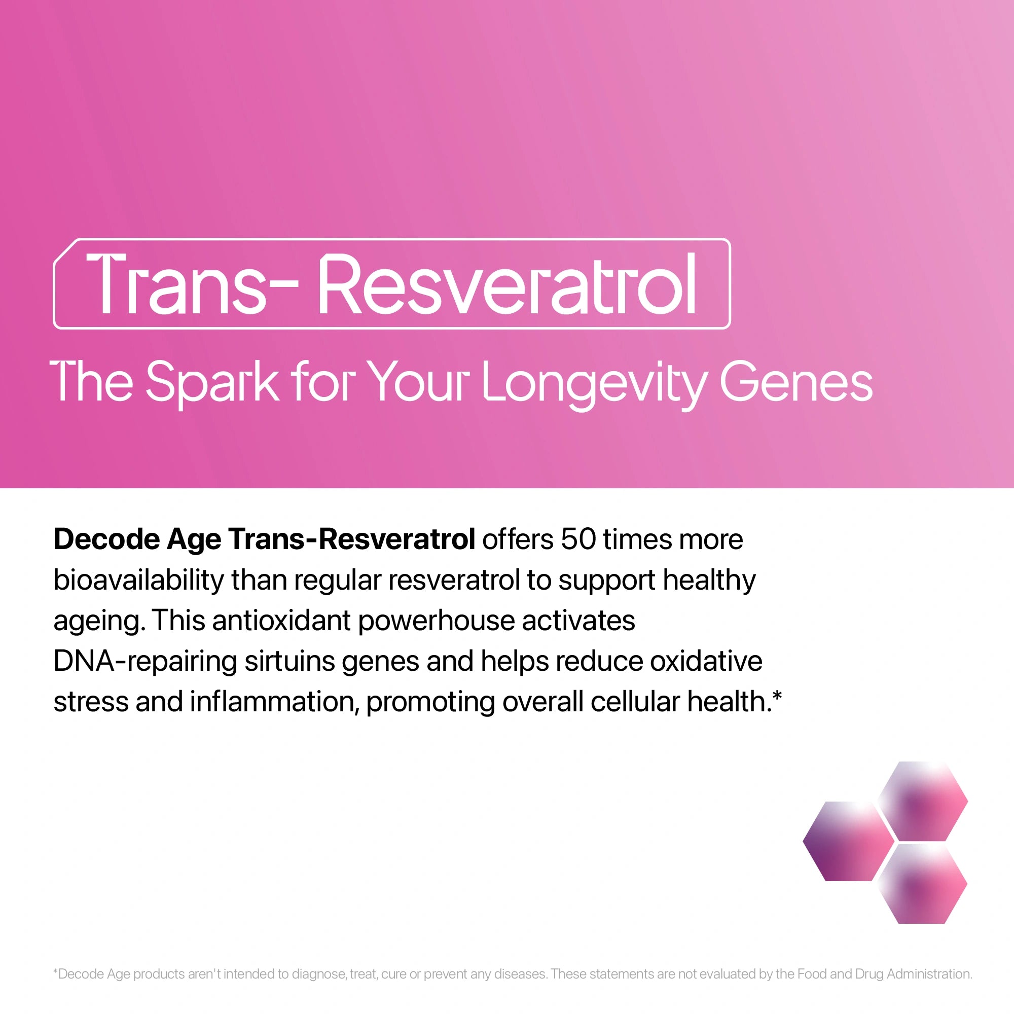 Decode Age Trans Resveratrol 250 (60 Capsules)