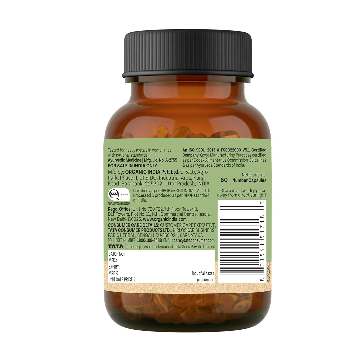 Organic India Garcinia Cambogia – 60 Veg Capsules