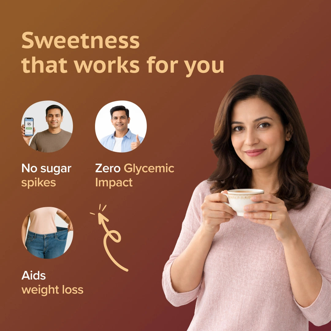 GudSwap by BeatO Sugar Replacer with Monk Fruit | Zero Calorie Sweetener | No Added Sugar | 1:1 Sugar Replacement | Diabetes Friendly | No Artificial Sweeteners