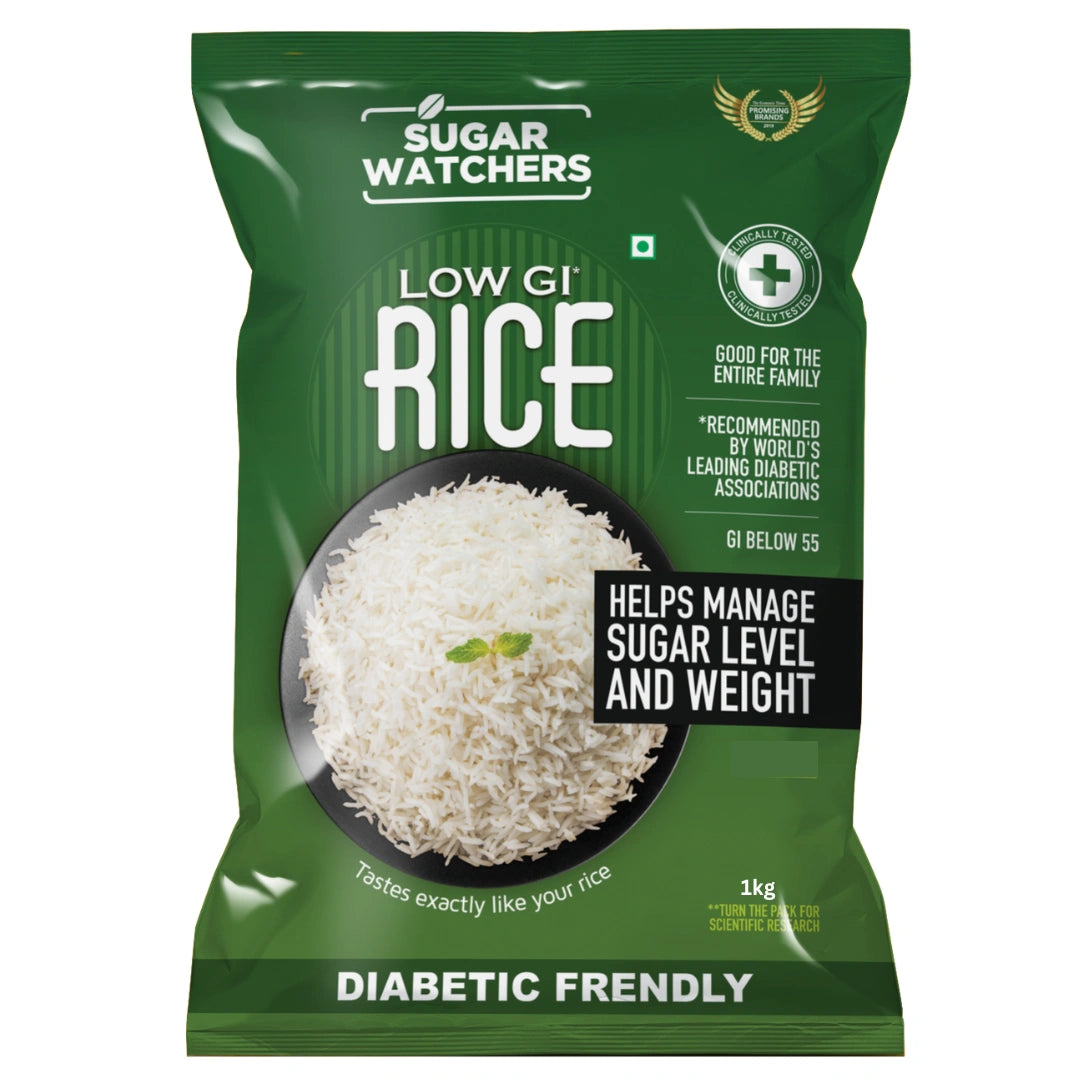 Sugar Watchers Low GI Rice | Diabetic Friendly White Rice | US FDA Registered | Clinically Certified Low GI