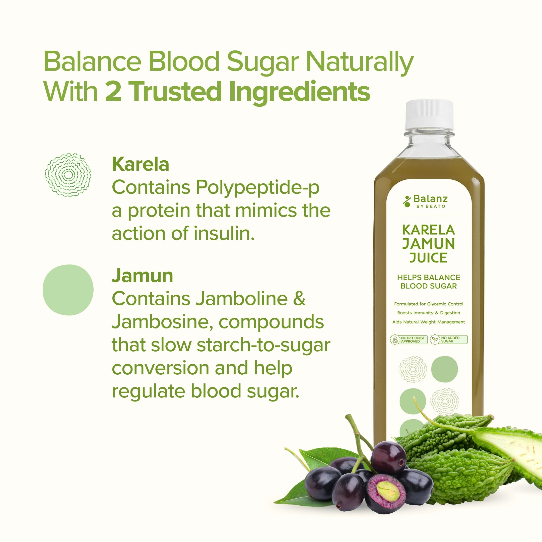 Balanz (by BeatO) Karela Jamun Juice (1L)