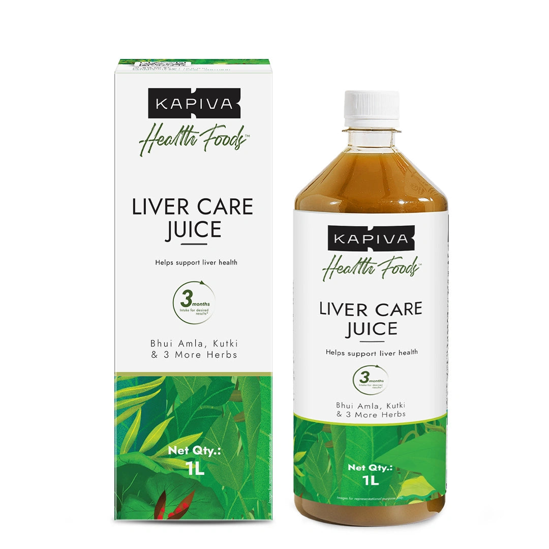 Kapiva Liver Care Juice packaging on a white background
