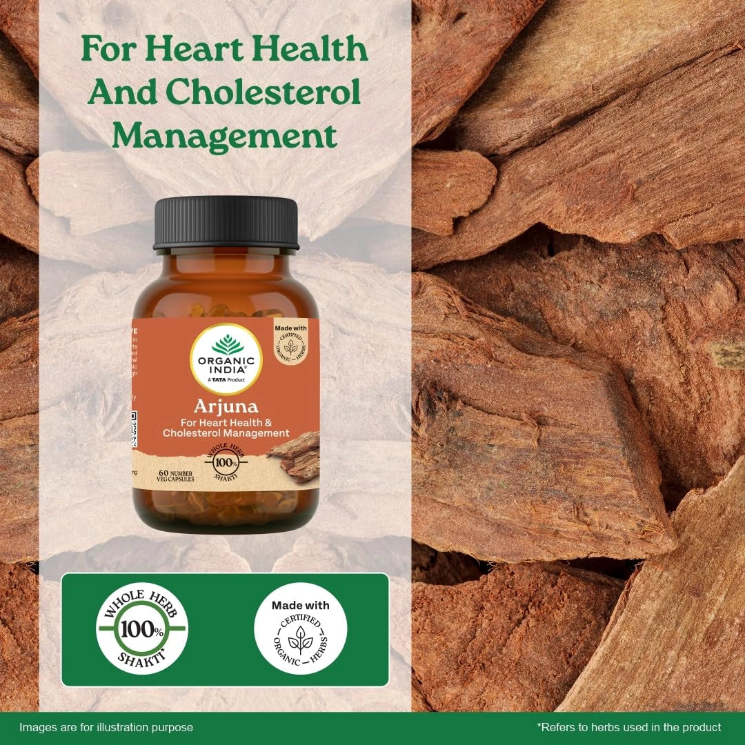 Organic India Arjuna - 60 Veg Capsules