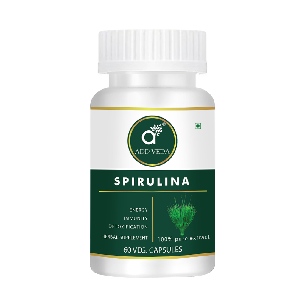 add veda spirulina capsules