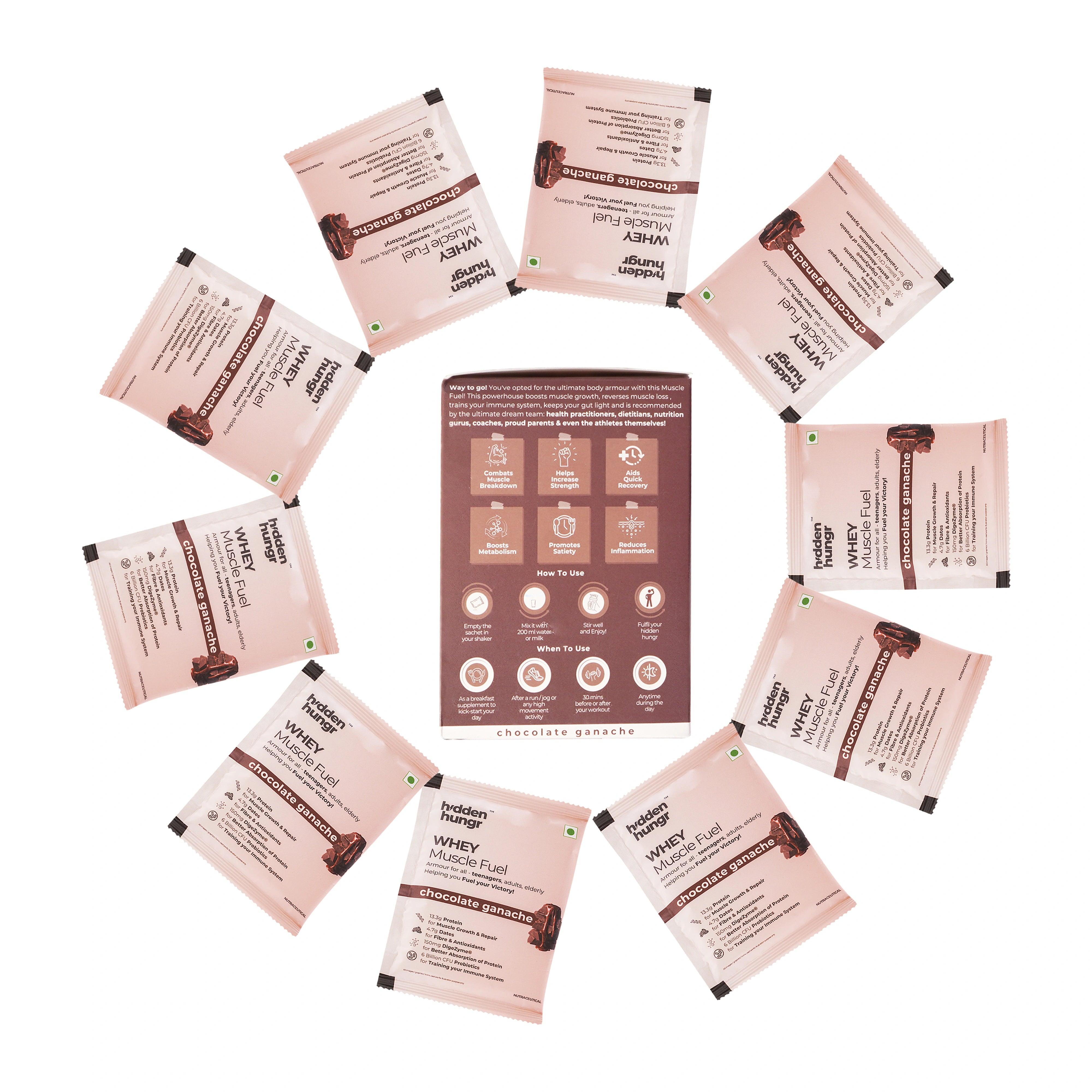 Hidden Hungr Whey Protein Muscle Fuel