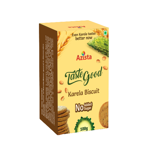 Azista's Taste Good Karela Biscuits Sugar Free Digestive Protein Snack (100g)