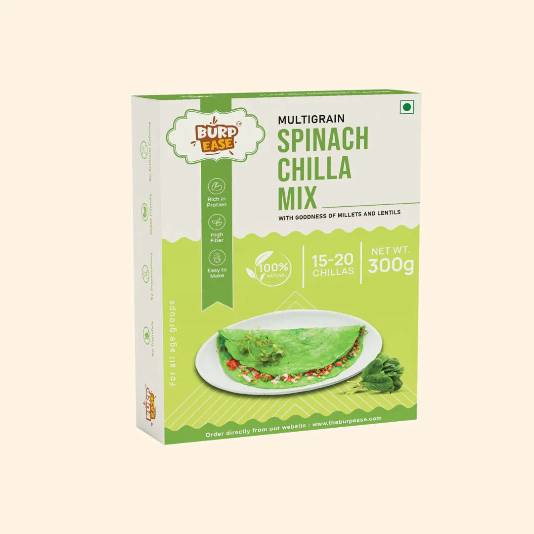 burpease spinach chilla mix