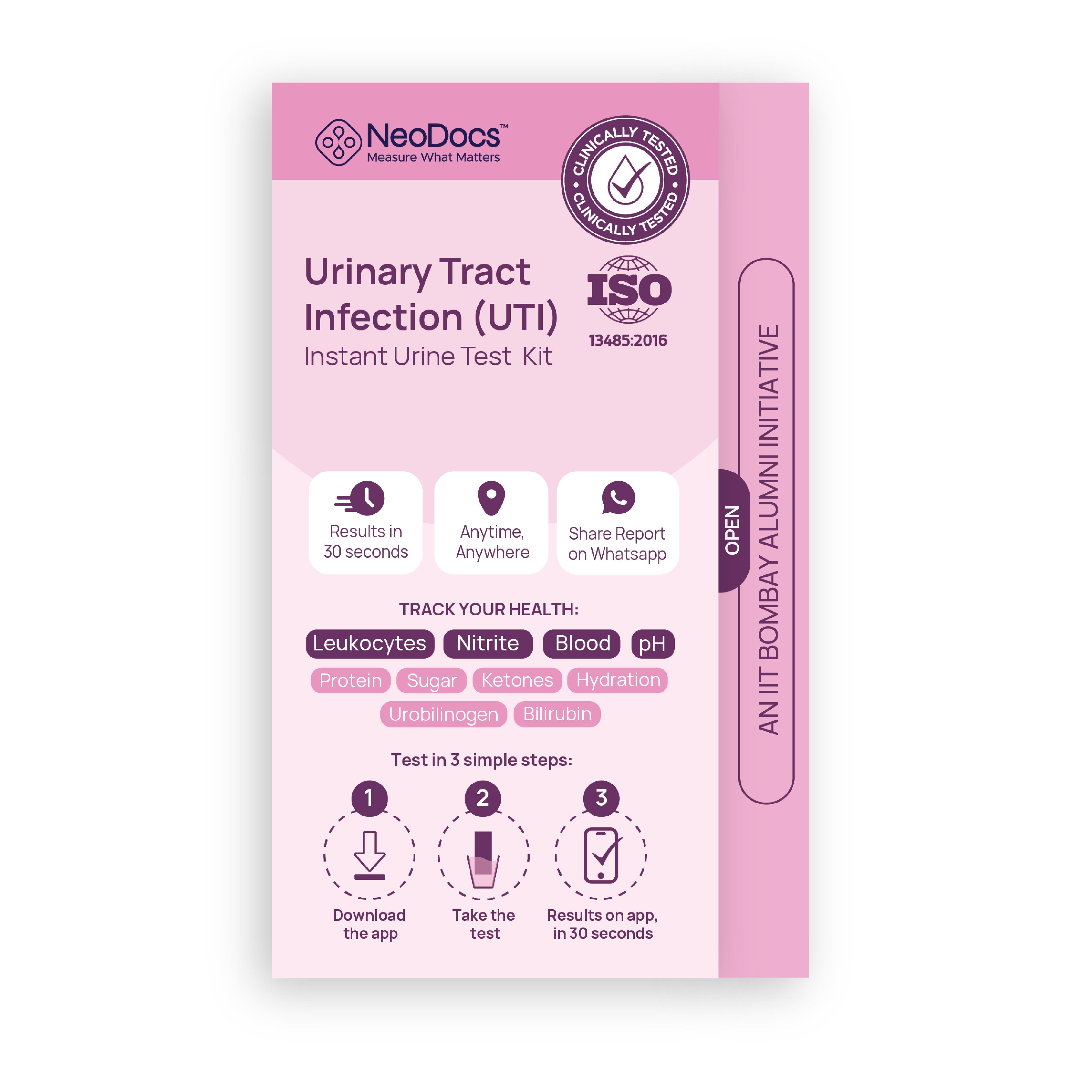 neodocs uti test kit detect uti instant