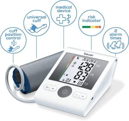 Beurer BM 28 Upper Arm Blood Pressure Monitor - Reliable Home Monitoring Solution