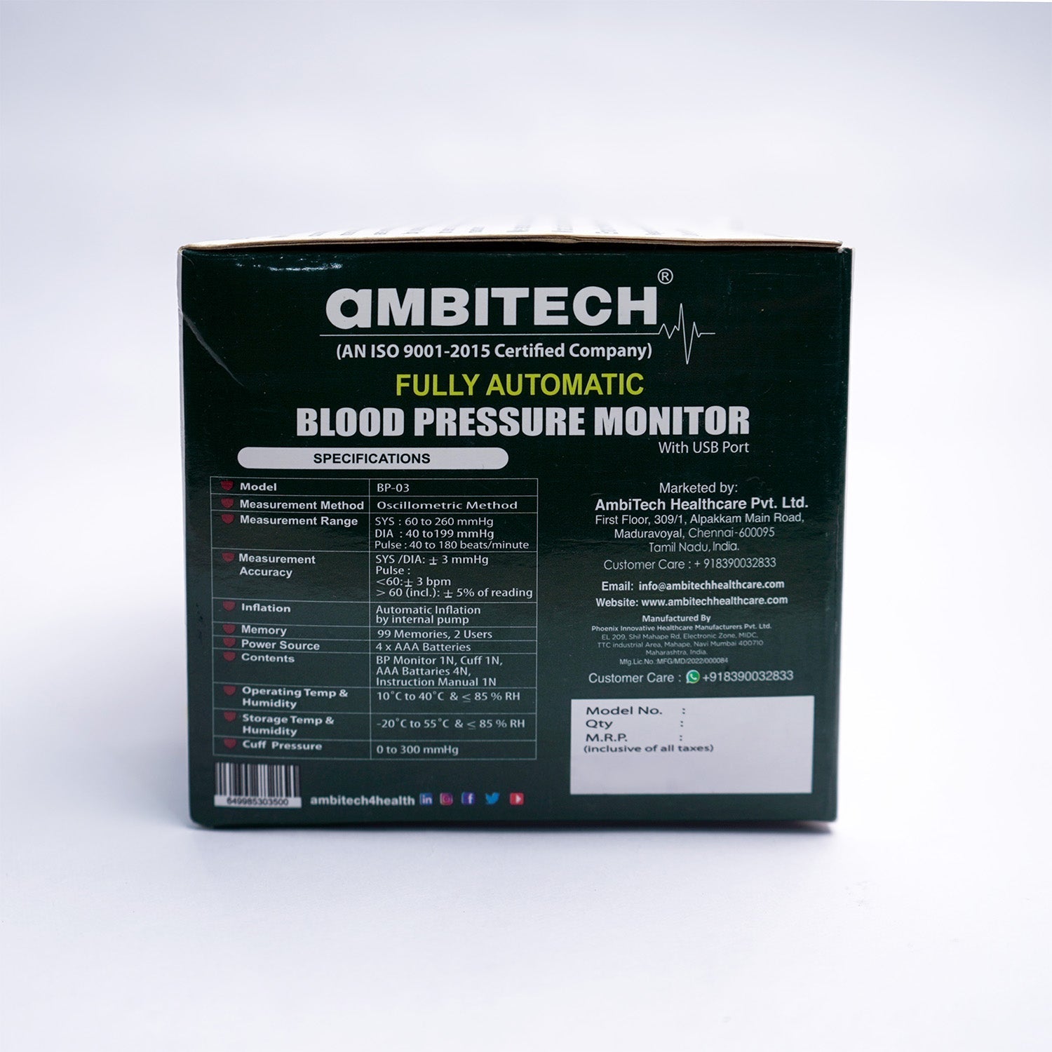 Ambitech Blood pressure monitor