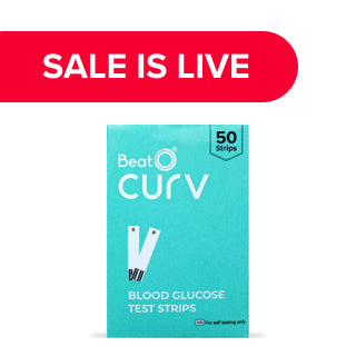 BeatO CURV - Blood Glucose Test Strips CURV Glucometer Strips