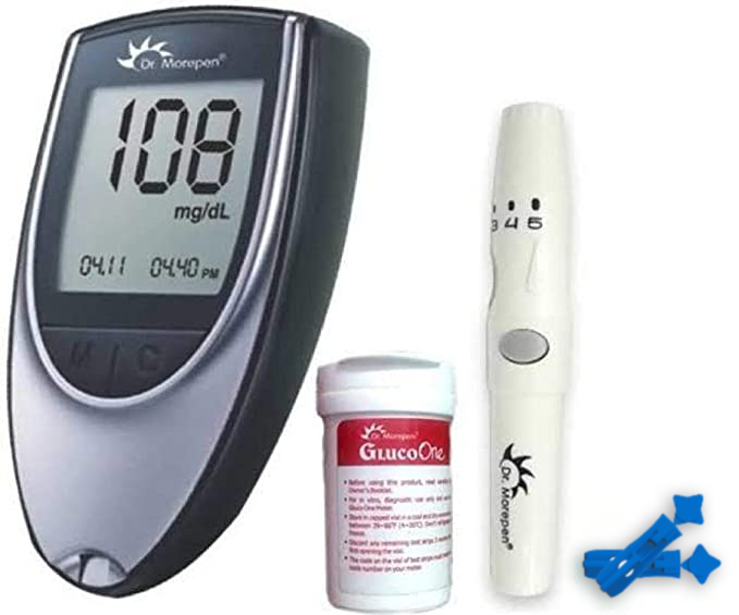 Dr. Morepen Gluco One Blood Glucose Monitor Model BG 03 with 50 Strips