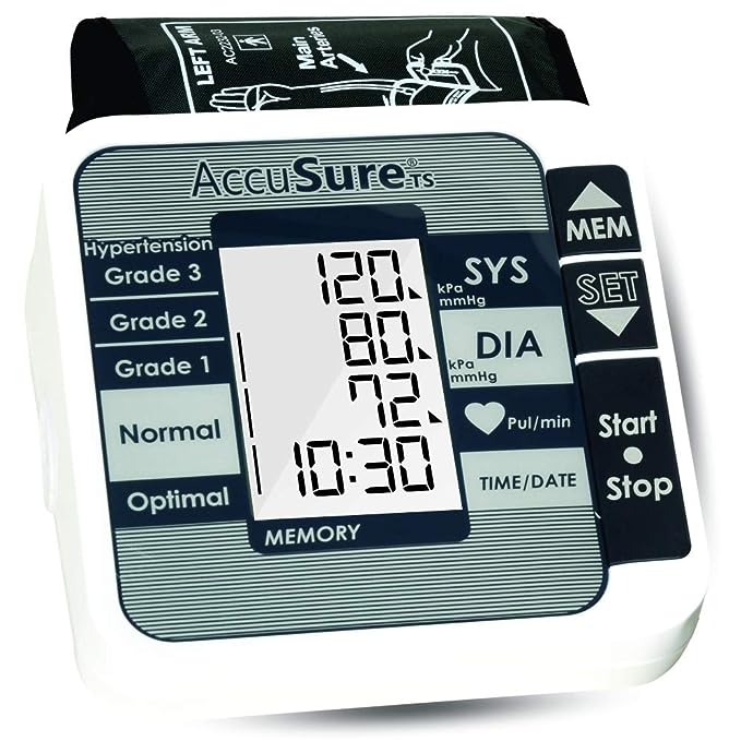 accusure ts automatic digital blood pressure monitor