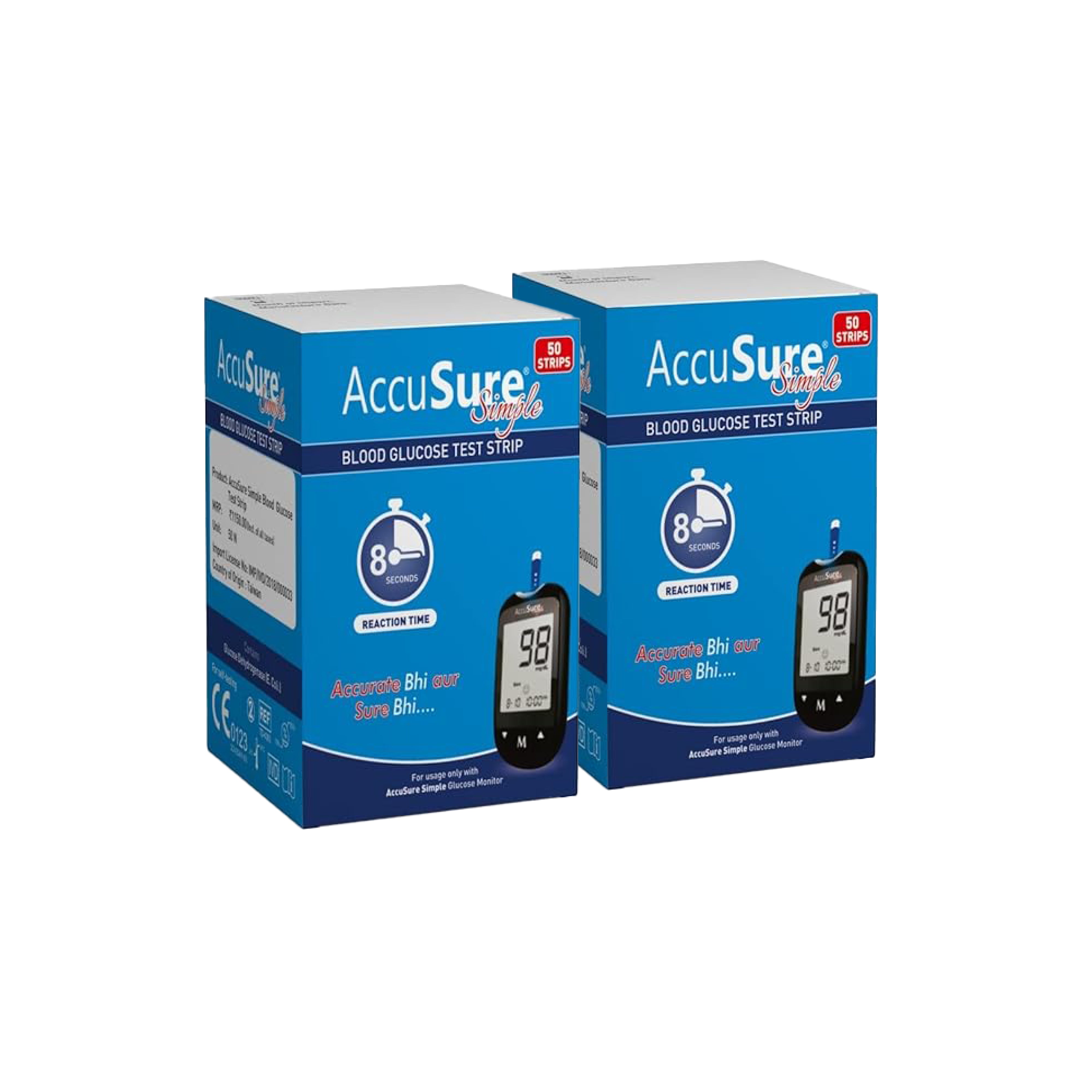 accusure simple 100 test strips