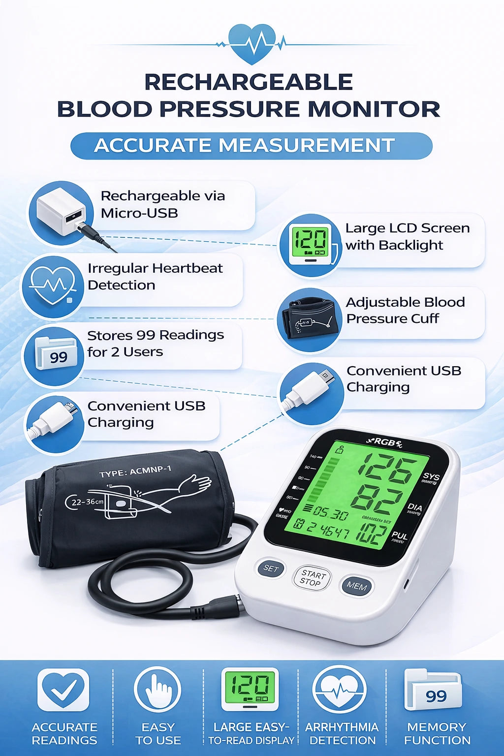 BPA-IN-02LI INOVO Blood Pressure Monitor (Arm)