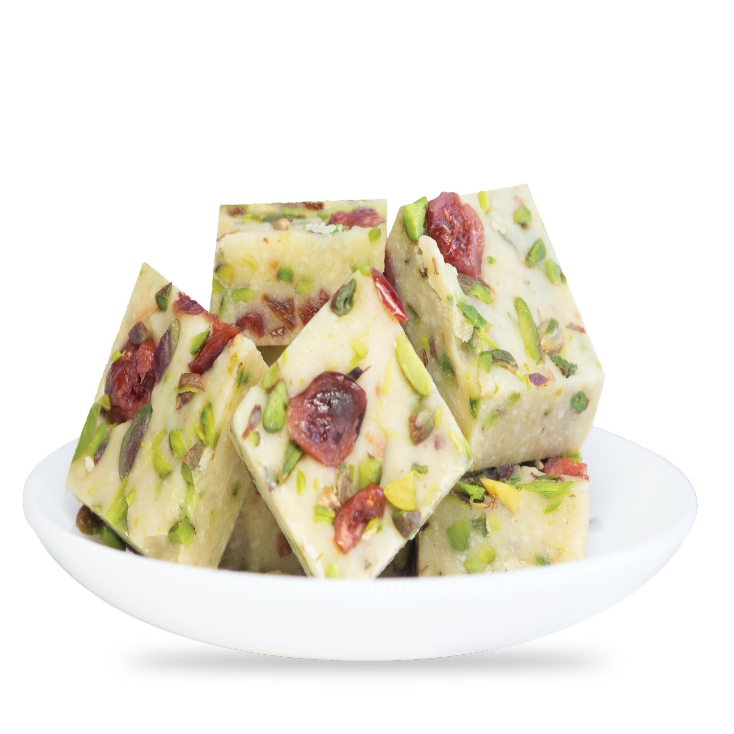 cranberry pistachio fudge by magicleaf