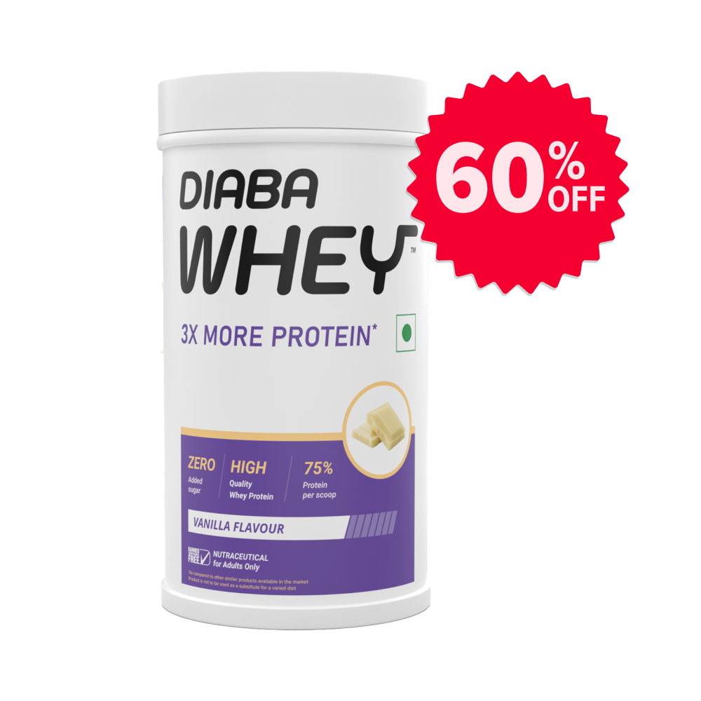 Diabawhey protein powder, vanilla_img1