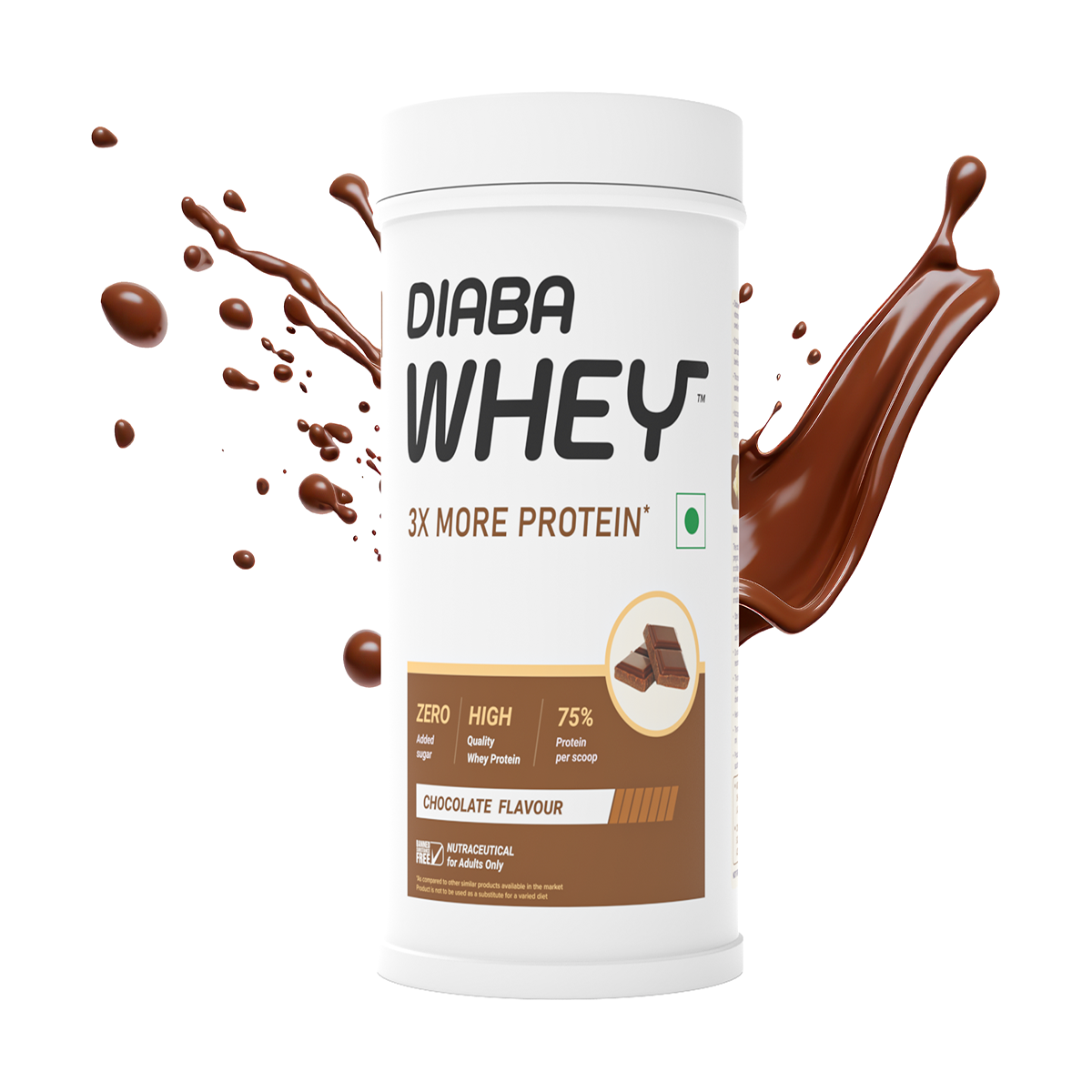 Diabawhey protein powder, chocolate_img2