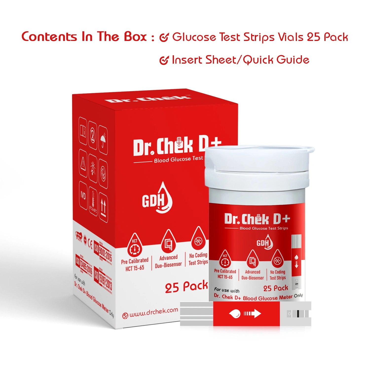 Dr. Chek D+ Blood Glucose Strips