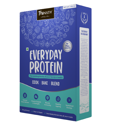 TruNativ Everyday Protein | 400g | 90% Protein-Natural Irish Whey Protein Isolate|Cook-Bake-Blend