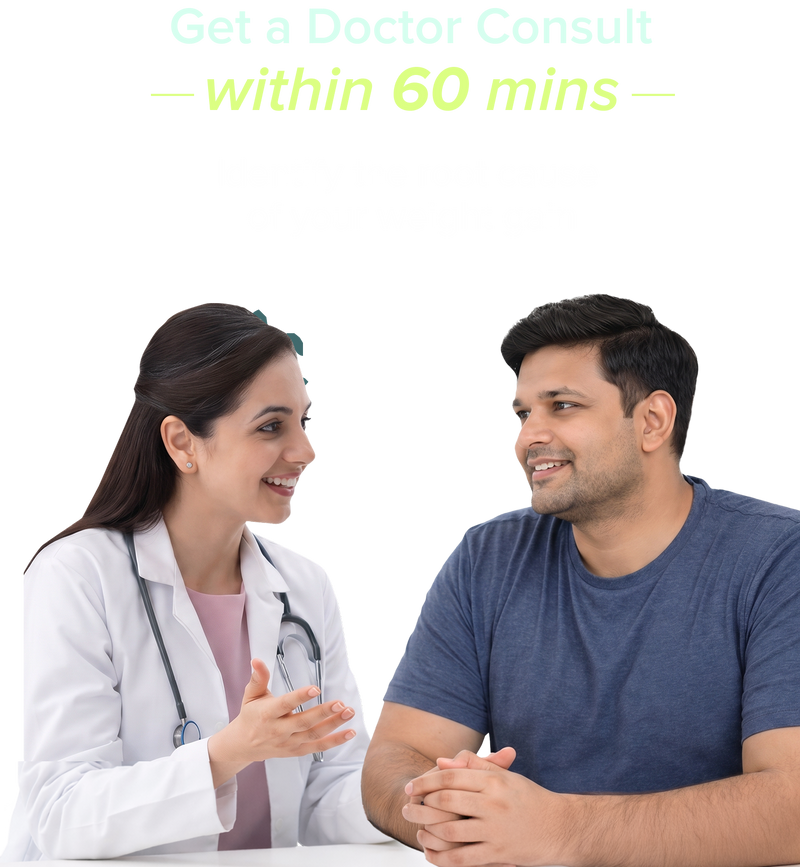 Doctor consulting a patient about a GLP-1 weight loss program