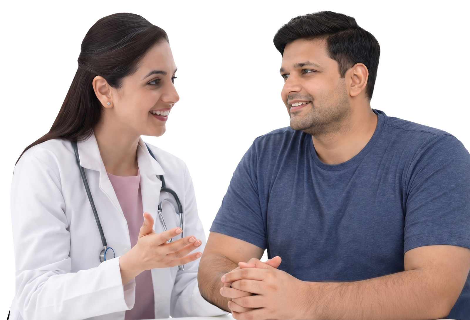 Doctor consulting a patient about a GLP-1 weight loss program
