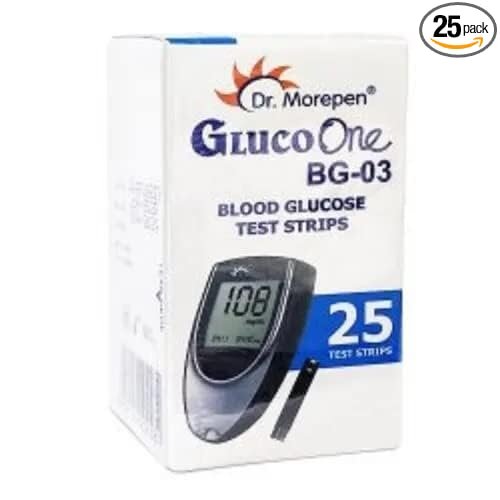 dr morepen gluco one blood 25 test strips