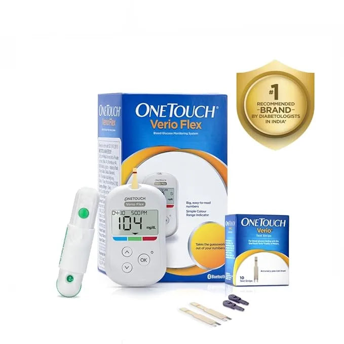 One Touch Verio Flex Glucometer Kit with 25 strips