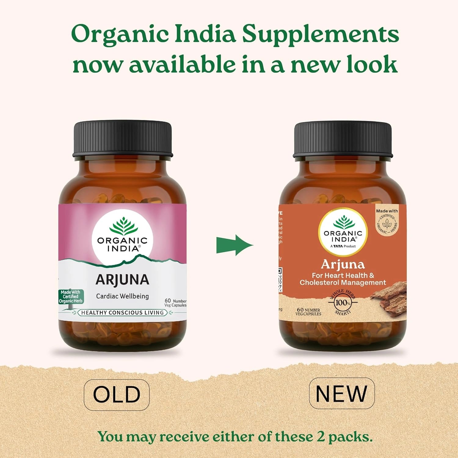 Organic India Arjuna - 60 Veg Capsules