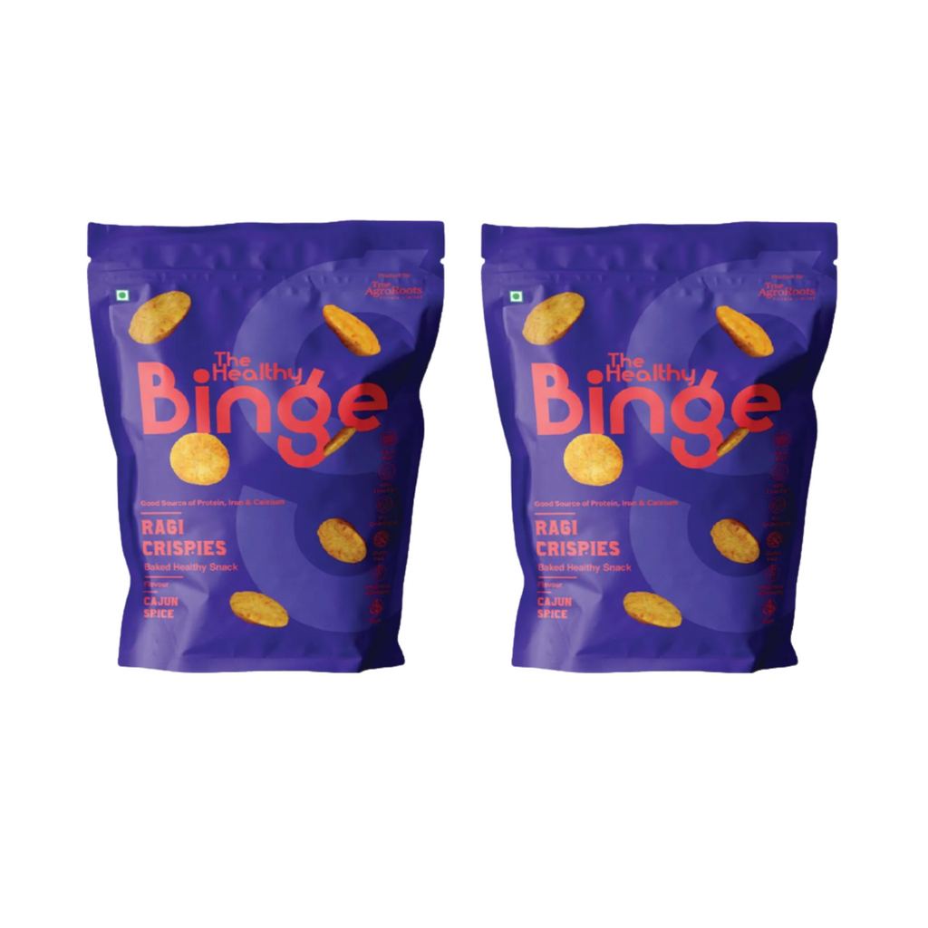 Get The Healthy Binge's Ragi Crispies - Cajun Spice - 40 g (Pack of 2 ...