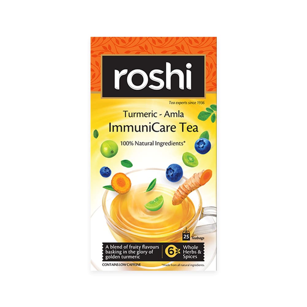 Buy Roshi's Immunicare Tea with Turmeric & Amla (25 Teabags) - 45g ...