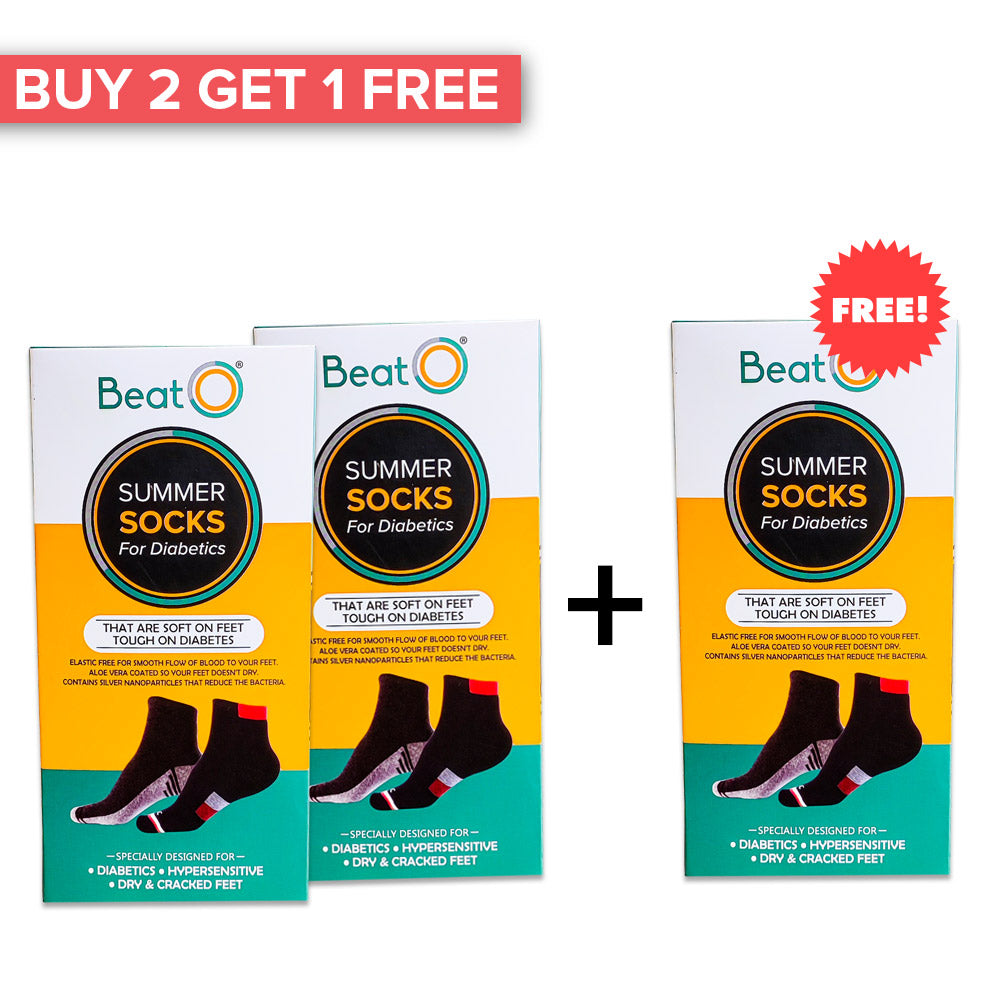 Summer Diabetic Socks -Therapeutic Version Combo Pack Buy 2 Get 1