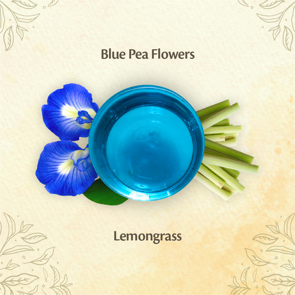 Roshi Blue Pea - Lemongrass Tisane (1 Pouch) 50g