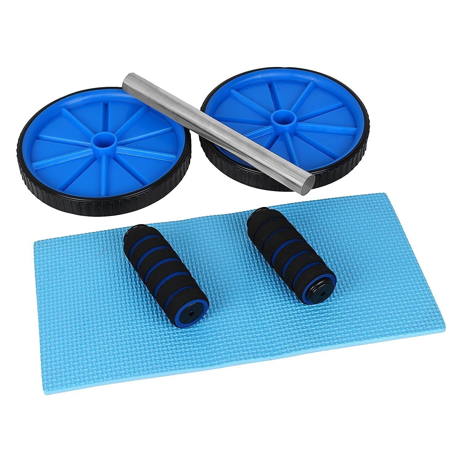 MCP Abdominal Exercise Ab Fitness Roller Wheel Equipment with Knee Mat