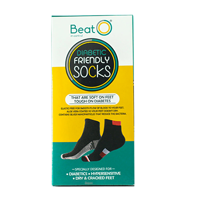 BeatO Diabetic Friendly Socks - Multicolour