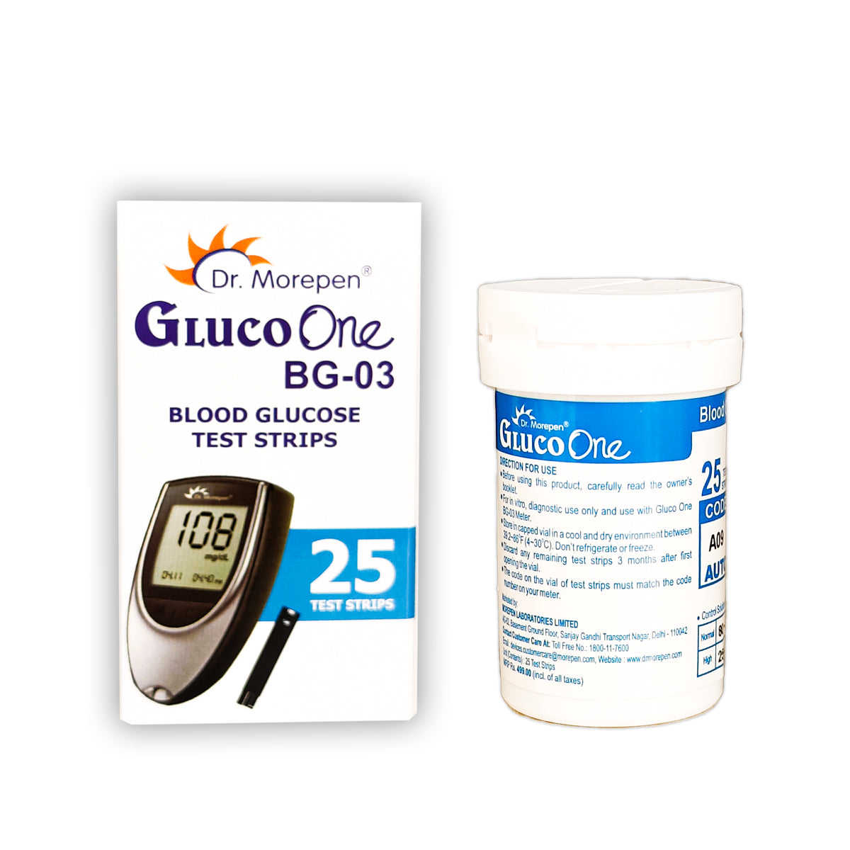 Dr. Morepen Gluco One BG-03 Test Strips