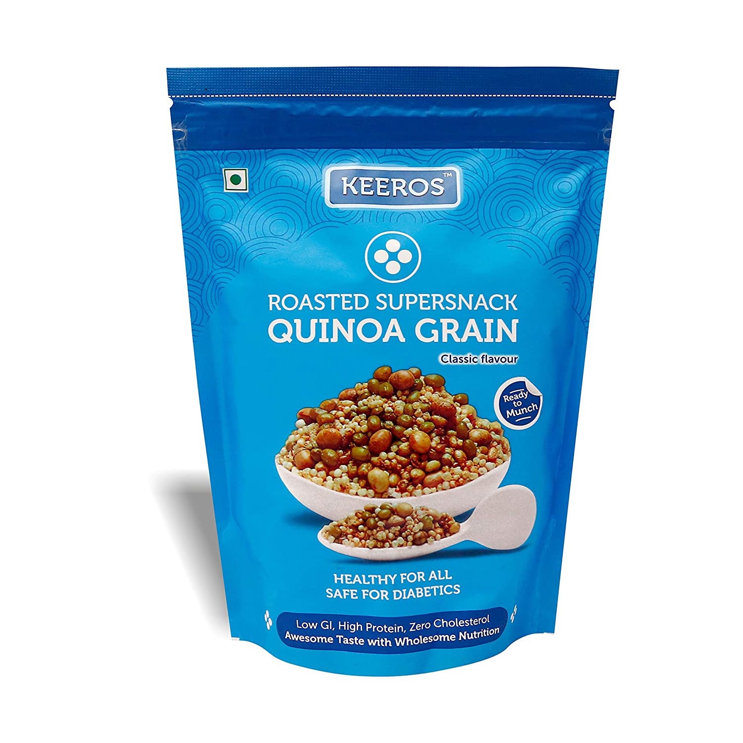 Keeros Quinoa Grain Super Snack for Diabetics Sugar Free