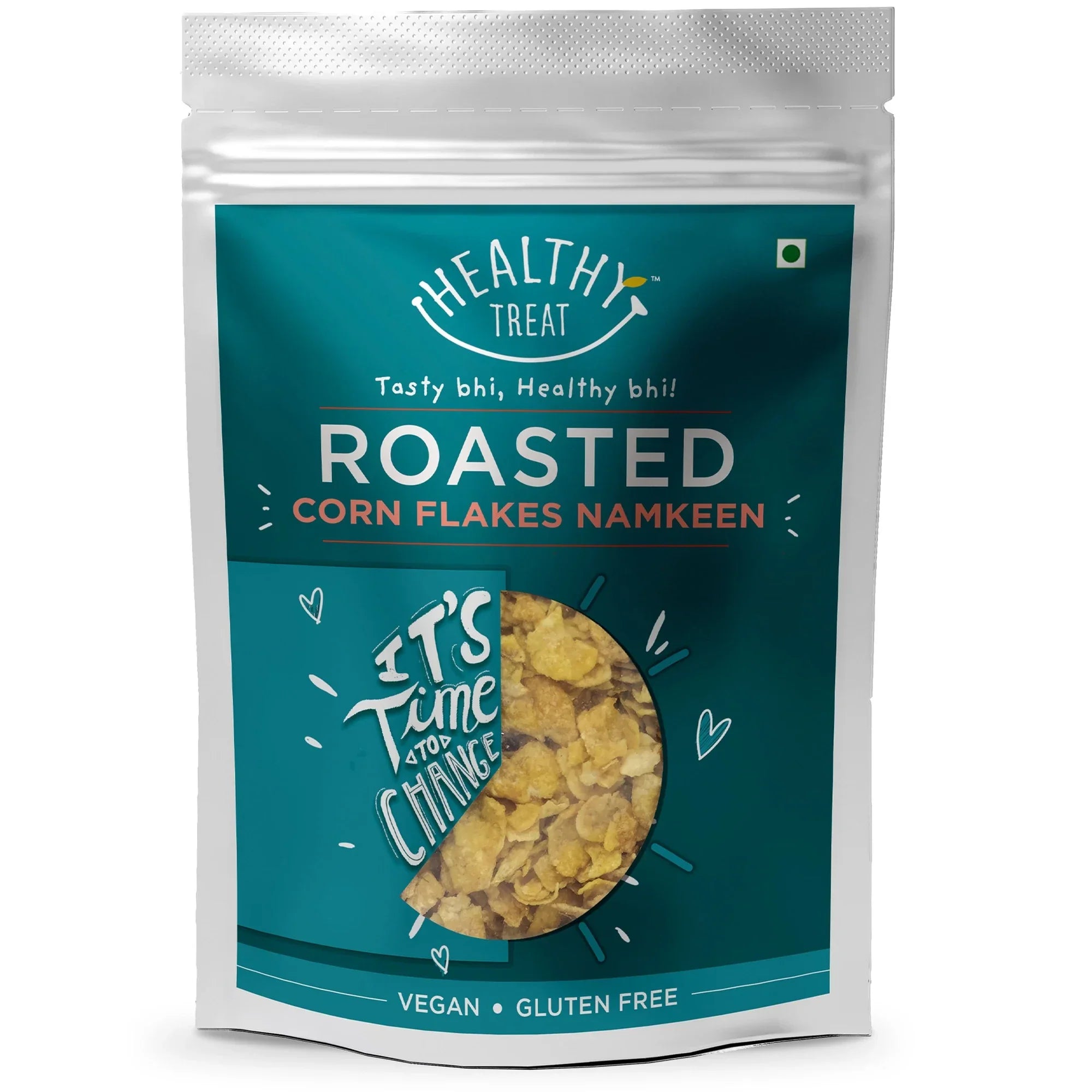 healthy treat roasted corn flakes namkeen