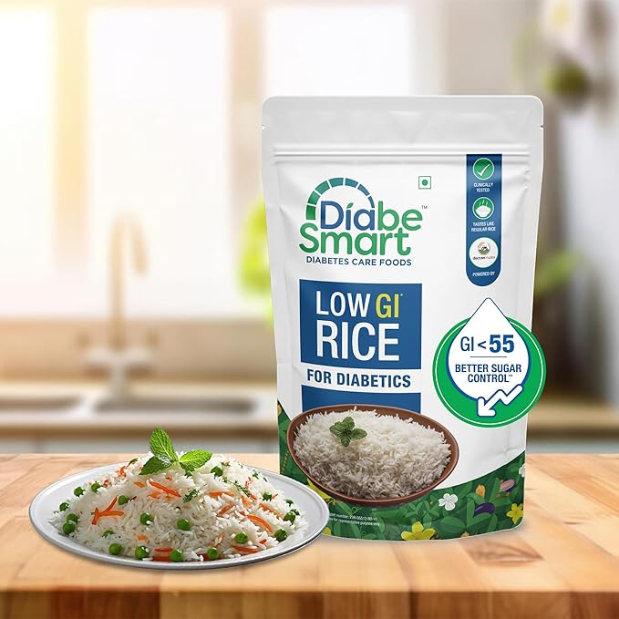 DiabeSmart Diabetic Control Rice 1kg | Low GL Diabetic Friendly Rice