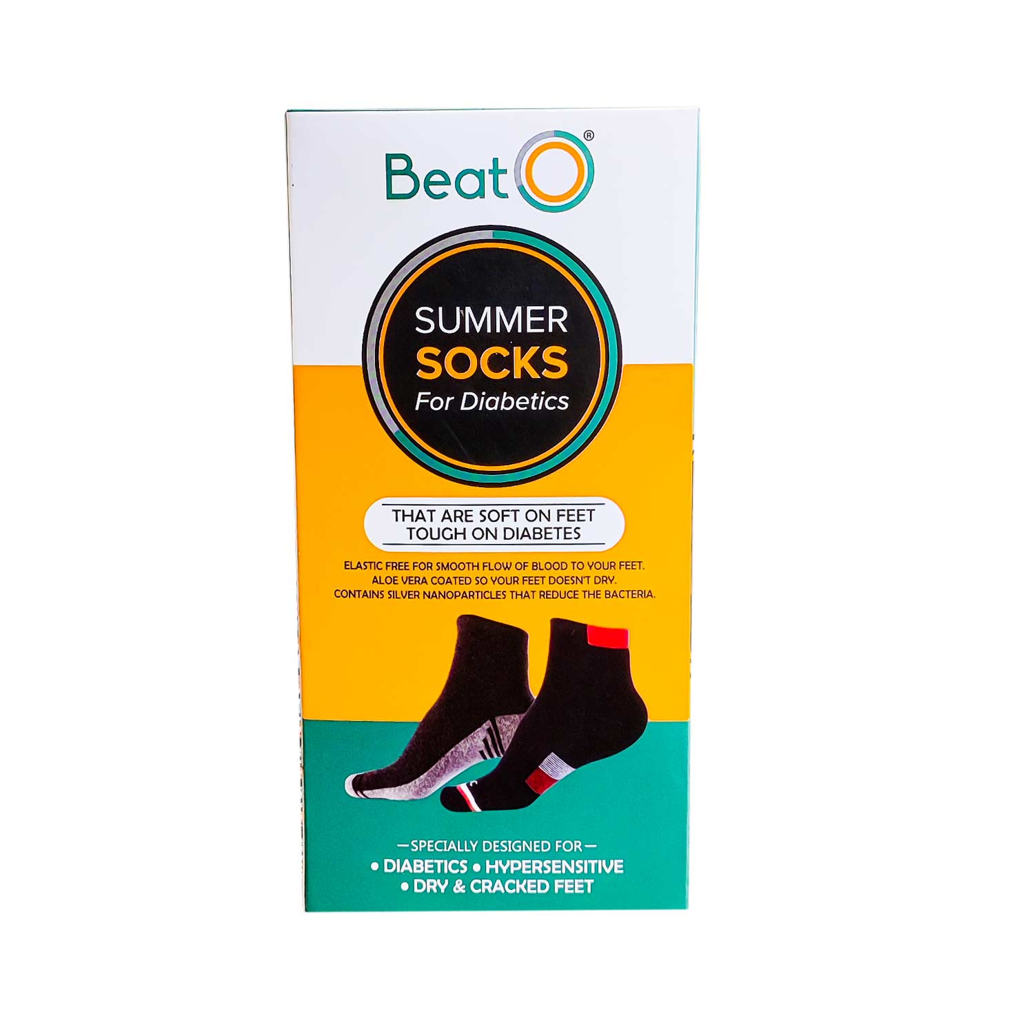 Summer Diabetic Socks - Therapeutic Version Multicolour Option